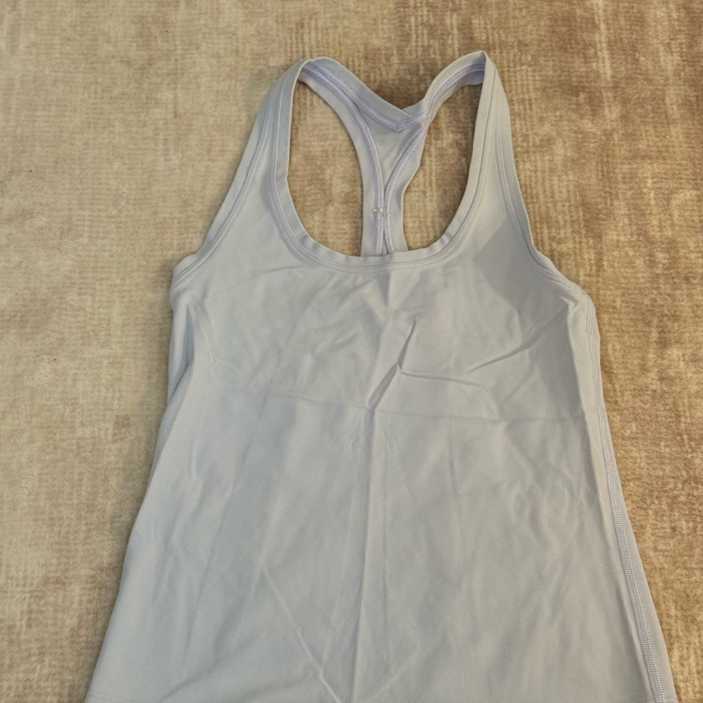 Lululemon Athletica Light Gray Racerback Tank Top